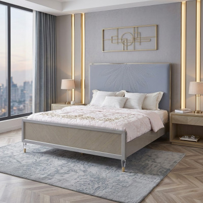 Łóżko Design Sypialnia Drewno Łóżko łóżka 180x200cm łóżko podwójne hotelowe