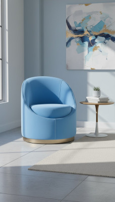 Blauer Design Hotel Lounge Club Fotel Podkładka Krzesła Pokój dzienny