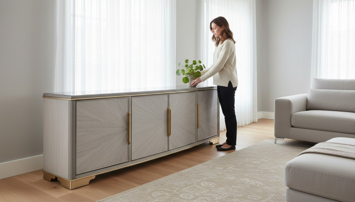 Luksusowy design Kredens Kredens Szafka boczna dekoracyjna Szafa Living Pokój
