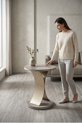 Stolik Tabela Luxury Meble stoły Okrągły Stolik Gazetowy Włoski
