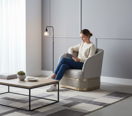 Luksusowy salon Fotel Hotel Podkładka Krzesła Nowoczesny jednomiejscowy designerski