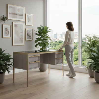 Design Biurko Luxury Style Meble Biurowe Biurka Tabela Włoski