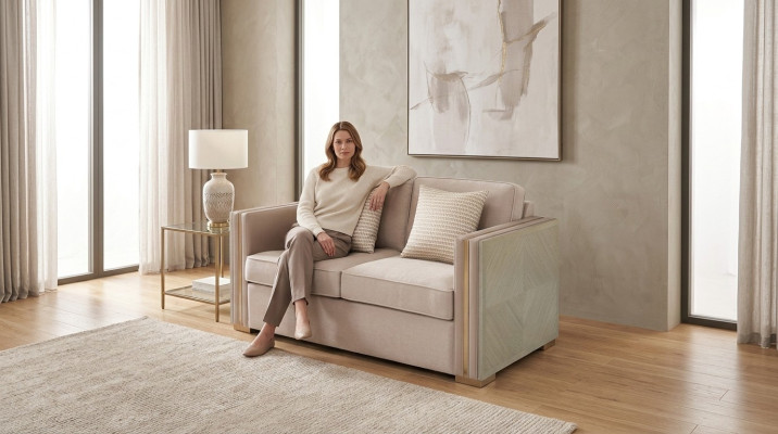 Sofa rozkładana Podkładka designerska kanapa Siedziba dwumiejscowa Meble w stylu amerykańskim
