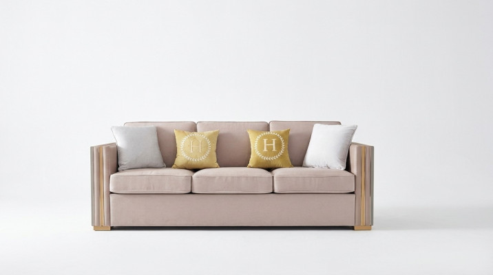 Designerski Salon Meble Zestaw sofowy Kanapa Podkładka Kompletna Sofa