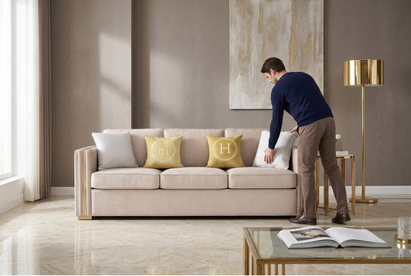 Sofa Trzyosobowa Podkładka Design Sofa Dekoracja Nowoczesne Sofy 3-osobowe Pokój Meble