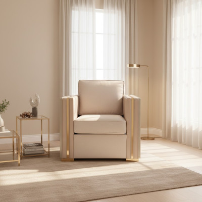 Designerskie meble do salonu Fotel jednoosobowa Podkładka sofa kanapa