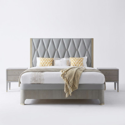 Zestaw Sypialnia Łóżko Stolik nocny Design Modern Luxury bed Grupa