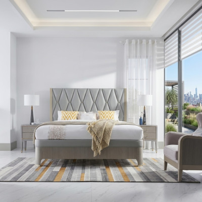 Sypialnia Luxury Łóżko Design Drewno Łóżko łóżka 180x200cm