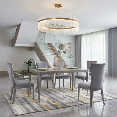 jadalnia Tabela Designer Luxury Meble Drewno stoły 160x90cm Salon