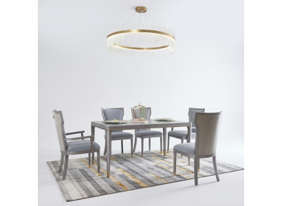 jadalnia Tabela Designer Luxury Meble Drewno stoły 160x90cm Salon