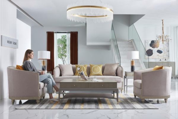 Luksusowy zestaw mebli sofowy Sofa do salonu Sofa Zestaw podkładek Kompletny
