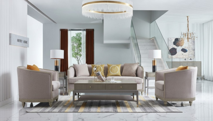 Luksusowy zestaw mebli sofowy Sofa do salonu Sofa Zestaw podkładek Kompletny