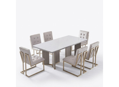 jadalnia Tabela Designer Luxury Meble Drewno stoły 180x90cm Salon