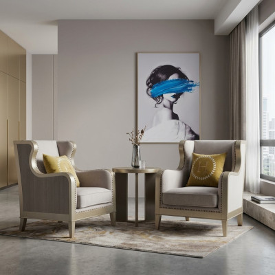 Wyposażenie Jednomiejscowego Relaks Club Luksusowy Fotel Design Krzesło Dubai Hotel