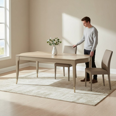 Luksusowy design Tabela jadalnia Meble w stylu włoskim Meble stoły drewniany stół
