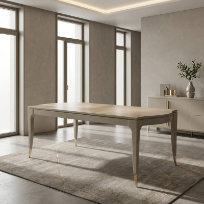 Luksusowy design Tabela jadalnia Meble w stylu włoskim Meble stoły drewniany stół