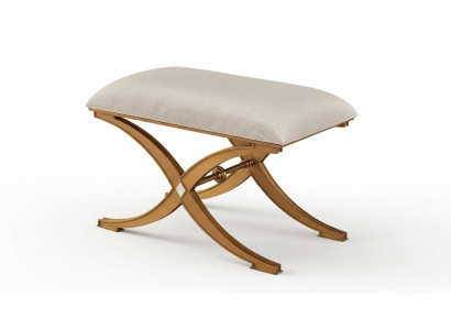 Design Stołek Ławka Luxury Meble Pufa Podnóżek Taboret Tapicerowany
