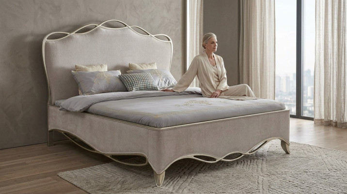 Design Włókienniczy Łóżko Luksusowa Podkładka do łóżka Double Sypialnia 180x200