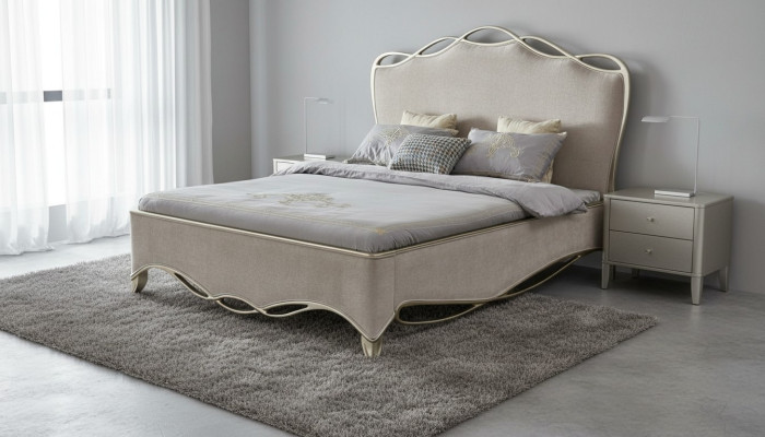 Design Włókienniczy Łóżko Luksusowa Podkładka do łóżka Double Sypialnia 180x200