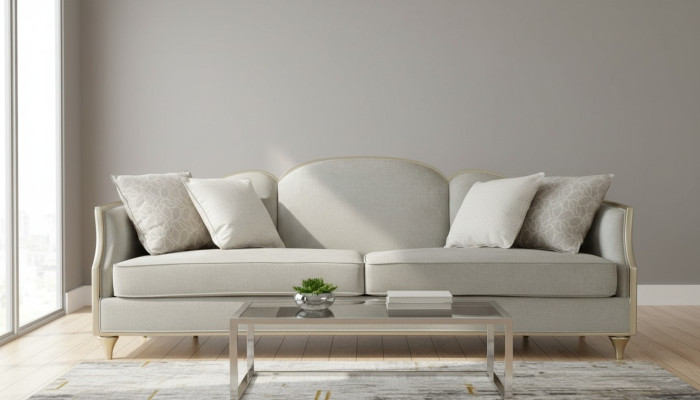 Nowoczesna sofa Włókienniczy Fotel Zestaw sofowy 4+1+1 miejsce siedzące w salonie