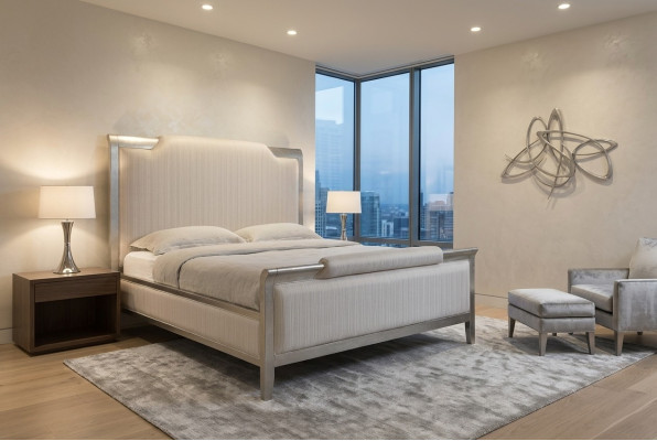 Sypialnia Hotelowe łóżka Double Łóżko Design Drewno Włókiennicze łóżka 180x200cm