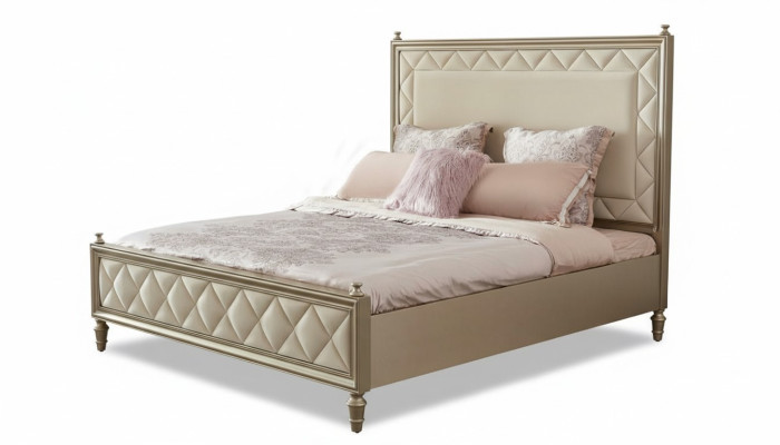 Sypialnia Classic Łóżko Hotelowe Double Łóżko Design Drewno Luxury