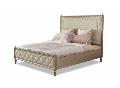 Sypialnia Classic Łóżko Hotelowe Double Łóżko Design Drewno Luxury