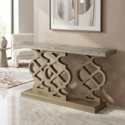 Stół konsolowy Design Drewno Tabela konsola Stoły konsolowe Make-up Tabela
