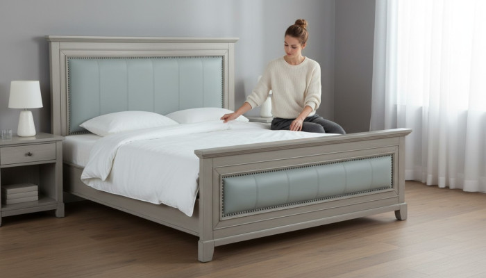 Łóżko Design Luksusowe podwójne łóżko hotelowe Małżeństwo Sleep Pokój 180x200cm