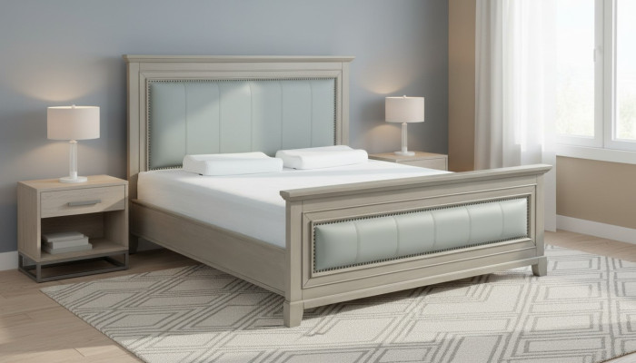 Łóżko Design Luksusowe podwójne łóżko hotelowe Małżeństwo Sleep Pokój 180x200cm