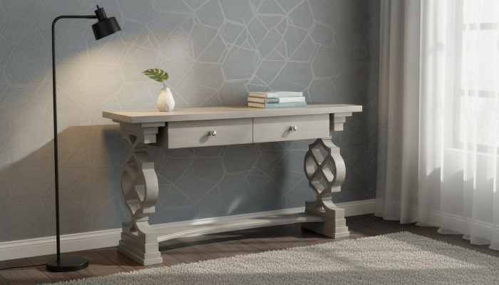 Stół konsolowy Design Drewno Tabela konsola Dekoracja Stoły konsolowe Make-up Tabela