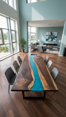 stoły Stół obiadowy Design Tabela Modern Sea River Meble stoły Epoksydowe