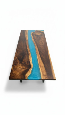 stoły Stół obiadowy Design Tabela Modern Sea River Meble stoły Epoksydowe