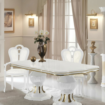 Klasyczny Designerski Stół obiadowy Tabela Salon Włoskie stoły Style Meble