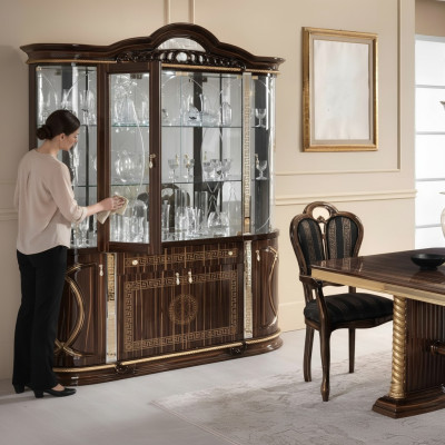 Włoskie Meble Gablota xxl Szafa prezentuje Show Szafki Design Living Room