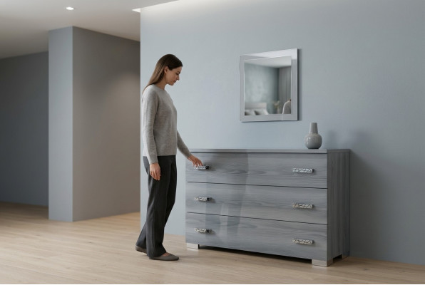 Design Kredens 120*43 Luksusowy kredens z drewna Komody Szafa Szafki do salonu