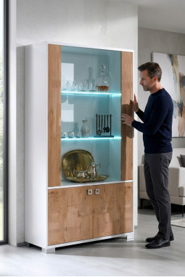 Witryna Gablota XXL salon 110*50 Szafki Design Meble Włoskie Nowość