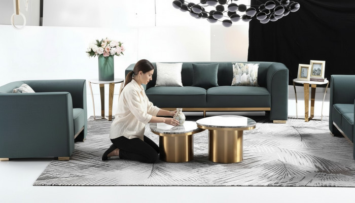 Designerski stolik kawowy stolik kawowy stolik kawowy sofa stolik marmurowy bok