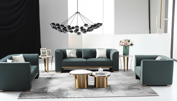 Zestaw sofowy 3+2+1 miejsce do siedzenia Zestaw Design Sofy Podkładka Kanapy Modern Couch Meble