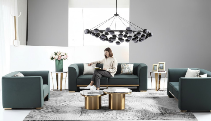 Sofa trzyosobowa duża xxl Podkładka Design Sofa Nowoczesna 3-osobowa Siedziba Sofy Pokój Meble