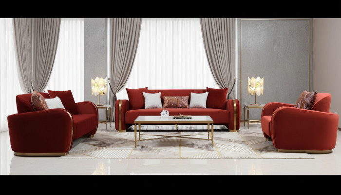 Zestaw sofowy 321 miejsce do siedzenia Zestaw Design Sofa Kanapy Kanapa Luksusowa Grupa Podkładka Nowość