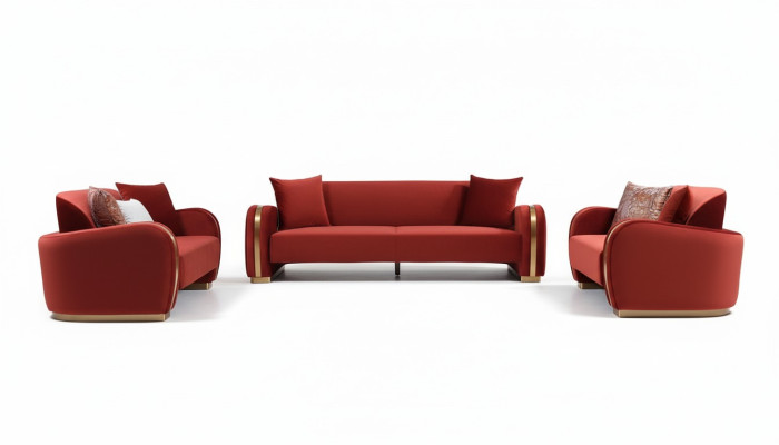 Zestaw sofowy 321 miejsce do siedzenia Zestaw Design Sofa Kanapy Kanapa Luksusowa Grupa Podkładka Nowość