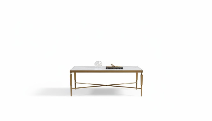 Stal nierdzewna Luxury Living Room Stolik kawowy Design stoły Style Meble Prostokątne