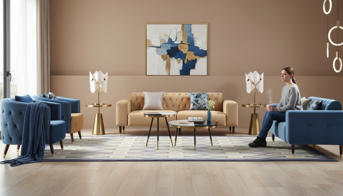 stolik kawowy Luksusowy Salon Tabela stolik kawowy Design stoły Style Meble Nowość 2-częściowa