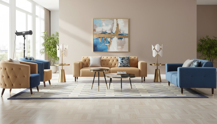 stolik kawowy Luksusowy Salon Tabela stolik kawowy Design stoły Style Meble Nowość 2-częściowa