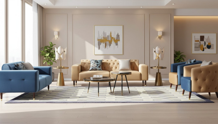 Sofa Trzyosobowa Podkładka Design Sofa Nowoczesna 3-osobowa Siedziba Sofy Pokój Meble Nowe