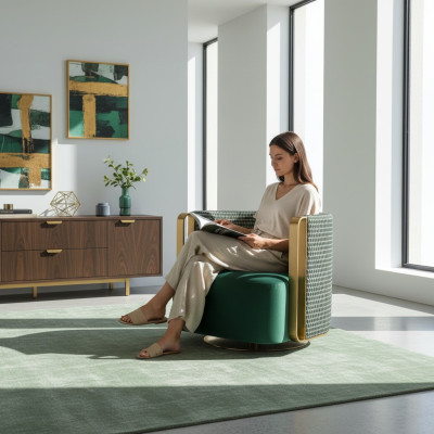 Fotel Couch Podkładka Designer Włókienniczy 1 miejsce siedzące Podkładka Siedziba Kanapy jednomiejscowe