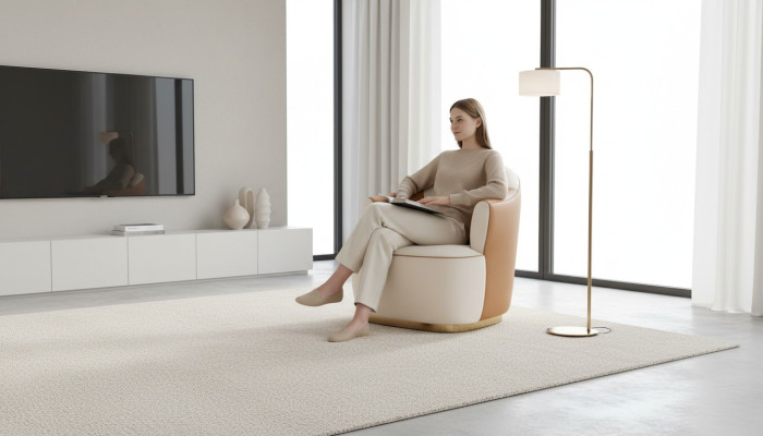 Podkładka jednomiejscowa Siedziba Couchen Fotel 79 x 86,5 cm Kanapa Podkładka designerska Włókienniczy