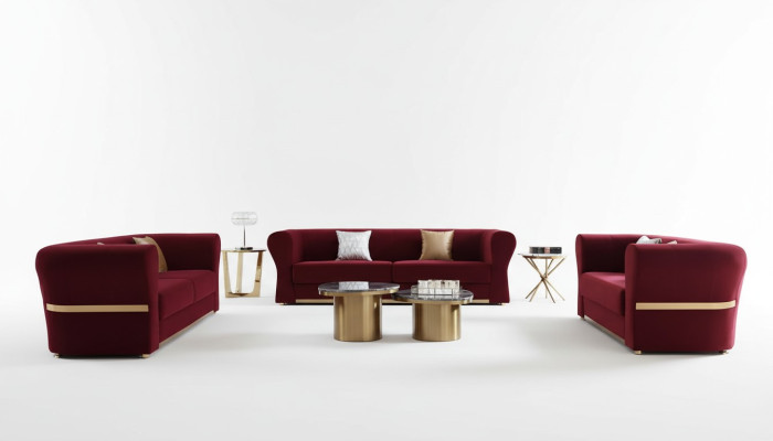 Zestaw sofowy 4+3+2 miejsce do siedzenia Kanapa Żywy krajobraz Ustawić Design Nowoczesna Sofa Nowość