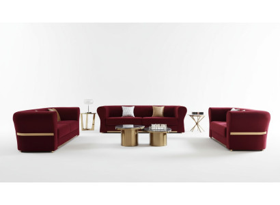 Zestaw sofowy 4+3+2 miejsce do siedzenia Kanapa Żywy krajobraz Ustawić Design Nowoczesna Sofa Nowość